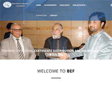 Tablet Screenshot of bef.org.pk